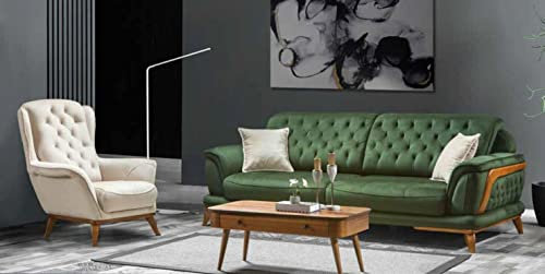 Sofa 3 Sitzer Klassisches Polster Sofas Dreisitzer Textil Wohnzimmer Luxus Möbel