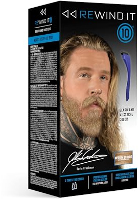 REWIND IT 10 Medium Blonde Beard and Mustache Color