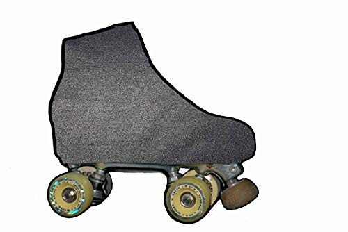SILVYE - Fundas Cubre Patines para Patinaje ARTÍSTICO (Negro Especial Brillante, Talla S)