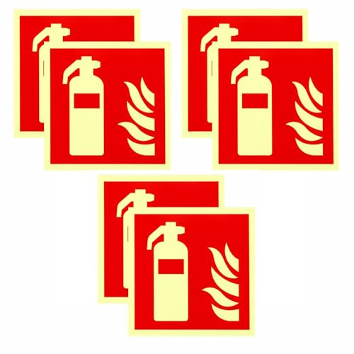 Lot de 6 étiquettes autocollantes pour extincteur d'incendie à eau, panneau d'information étanche pour entreprise, bureau, maison et extérieur