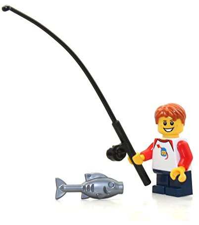 LEGO Outdoor Adventure Minifigure: Camper Boy Child (with Small Toy Sail Boat) 60182