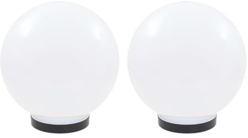vidaXL 2x Lampe à LED sous Forme de Boule Sphérique 25 cm Eclairage Lumière