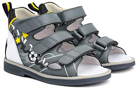 Orthopop Sandali ortopedici per bambini piccoli,scarpe correttive in pelle per bambini con supporto per arco e caviglia per problemi ai piedi dei bambini