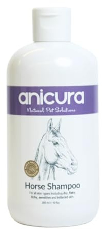 Anicura Gentle Horse Shampoo 300ml – Hydrating & Soothing Formula for Dry, Itchy & Sensitive Skin – Nourishes Coat & Skin – Natural Equine Care for All Horses