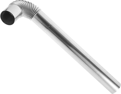 Yardenfun Flexible Conduit Métallique pour Poêle Adaptable à Conduit De Cheminée Facile à Installer Utiliser Évacuation pour Poêle De Camping Et Extensible