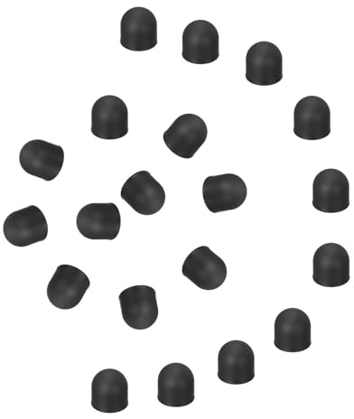 sourcing map 60Pcs Replacement Stylus Pen Tips 7mm Conductive Capacitive Touch Screen Pens Tips Silicone Rubber, Black