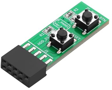 SinLoon Prueba del adaptador de placa de interruptor de encendido y apagado de 9 pines para placa base de PC de escritorio