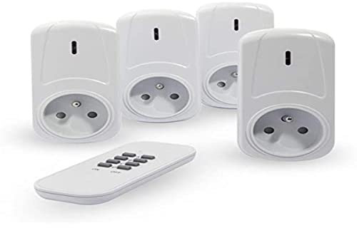 CHACON Set de 4 Prises on/Off + télécommande