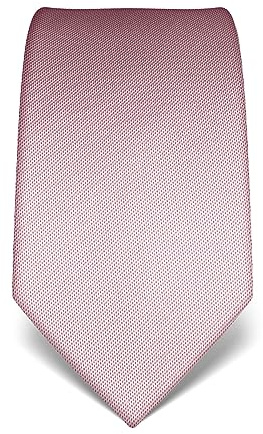 Vincenzo Boretti cravatta elegante classica da uomo, 8 cm x 15 cm, di pura seta di alta qualità, idrorepellente e antisporco, strutturata rosa