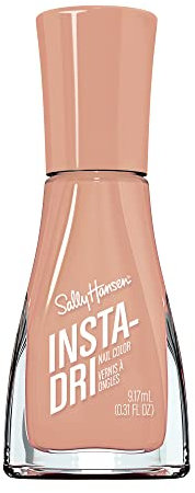 Sally Hansen Smalto per Unghie Insta-Dri, Formula 3 in 1, Base, Colore e Top Coat, Asciuga rapidamente, Pennello di Precisione, 138 Instant Coffee