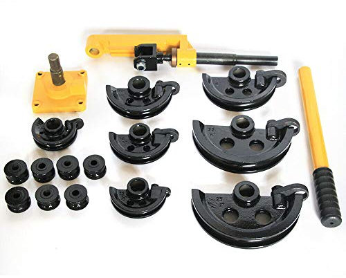 RibasuBB Manuelle Rohrbiegemaschine mit Biege-Satz, Manual 10-25mm Hand-Rohrbieger Rohrbiegegerät Manuelle Rohrbiegemaschine zum Biegen Geglühter Kupferrohre