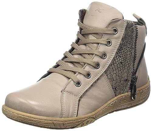 Andrea Conti Damen Schnürer Sneaker, Dark Stone/Kombi, 42 EU