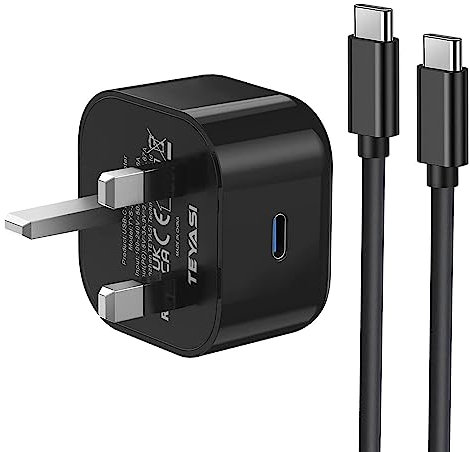Samsung Fast Charger Plug and Cable 1M, USB C Charging Plug and USBC Type C Lead 1M for Samsung Galaxy S25/S24/S23/S22/S21/S21/S20/A17/A16/A15/A14/A13/A32/A33/A34/A35/A36/A53/A54/A55/A56/A26/A25