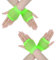 Mabor 2 Paar Grüne Fingerlose Handschuhe，Kurze Elastische Neon Party Netzhandschuhe Neon Grün 80er 90er Jahre Accessoires Cosplay und Damenkostüm Accessoires 80er 90er Jahre Outfit Damen