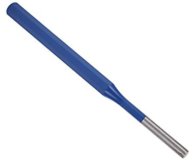 Nail Punch, Heavy Duty Steel Pin Punch Drift Parallel Punches Long Steel Flat Centre 6mm Roll Nail Metal Punch Tool Punch Tool for Punching Out Pins and Dowels