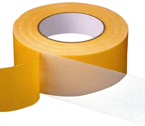 haoyuan Double Sided Tape,Thickened Grid Double-Sided Tape, No Residue Left, Transparent Tape, High-Viscosity, Strong Adhesive And Easy-To-Use Transparent Tape (15mm*20m)