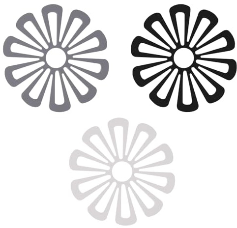 TRKETK 3 Pcs Silicone Trivets for Hot Pans Thicker Reusable Heat Resistant Non Slip Heatproof Hot Pan Mats Flower Trivet Mat Kitchen Worktop Tool for Pans Teapot Pot Potholders Coaster (3 Colors)