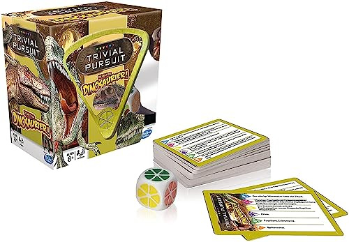 Winning Moves 11217 Trivial Pursuit Dinosaurie – den stora frågan och svarskoj för en rolig lekrunda med hela familjen! (tyska)