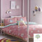Appletree Rainbow Pom-Bettwäsche-Set, 100% Baumwolle, Rosa, Einzelbett