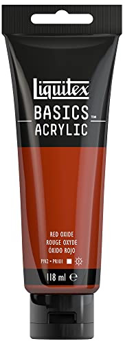 LIQUITEX Basics Acrylic Paint, Red Oxide, 118 ml Tube