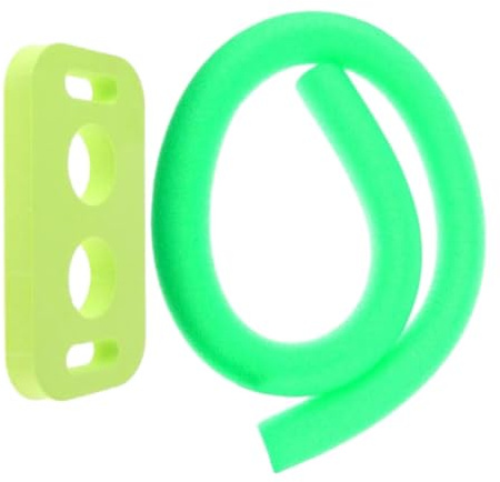 LOVIVER Fideos flotantes para Piscina, Tubo Redondo de Espuma de 59 Pulgadas, Fideos de Espuma para Piscina con Conector para Suministros para Deportes, Verde