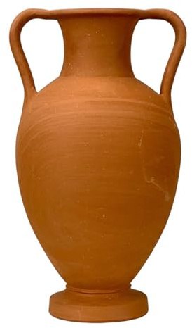 Jarrón de ánfora de cerámica griega antigua, terracota, se puede pintar