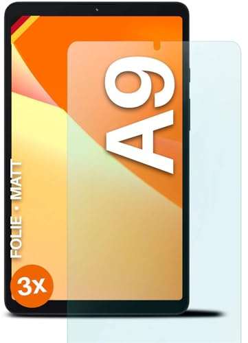 moex® FlexProtect Schutzfolie matt kompatibel mit Samsung Galaxy Tab A9 Folie gegen Reflexionen, Anti Reflex Displayschutz, matte Displayfolie, robust und Kratzfest – 3 Stück