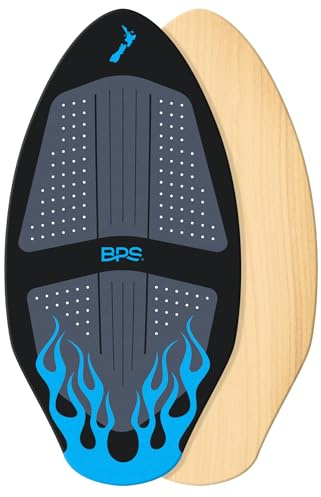 BPS 'Flame' Skimboard (40 Inch, Black/Blue) Without RPET Bag