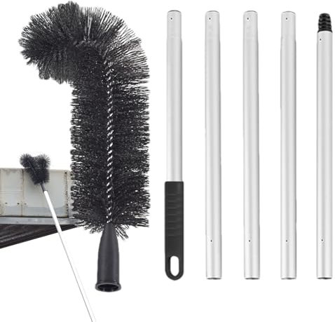 Pulitore Grondaie Estendibile - Spazzola Multiuso Per Pulizia Altezza, Pennello Retrattile Con Asta Telescopica | Accessorio Pulente Ideale Per Rimozione Di Sporco, Detriti, Foglie E Polvere Da Gronda