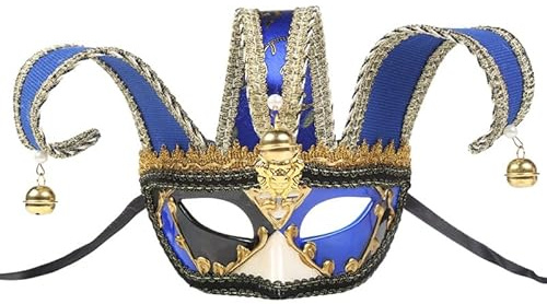 BESPORTBLE Venetiansk halvmask för män – partymask för karneval i Venedig, kostym, halloween, julfest, cosplay