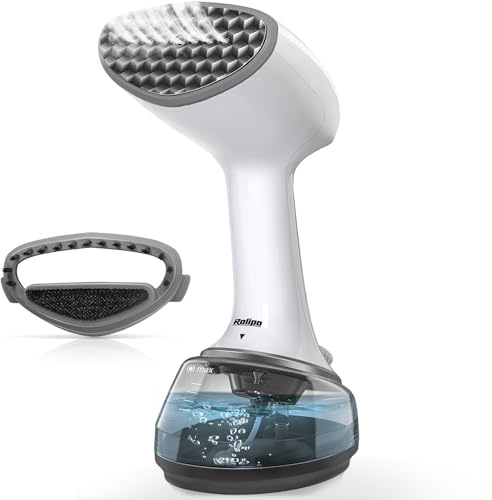 Rolipo Stiratore Verticale Portatile per Abiti, Stiratore a Vapore con Grande Serbatoio da 360 ml, Rimozione Rapida delle Pieghe, Stiratore Portatile Ideale per Casa, Ufficio e Viaggio