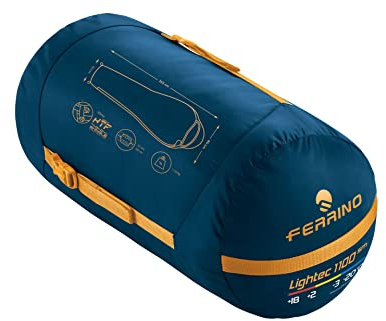 Ferrino, Sacco Lightec, Sacco a Pelo, Unisex adulto, Blu, 1100g