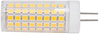 POCREATION GY6.35 LED Corn Bulb, 110V 10W Light Source, 1000lm Candelabra Bulb 100w Equivalent for Ceiling Light(Warm White)