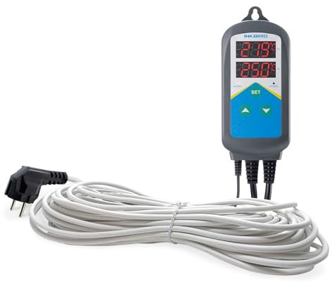 VIALIA Frostschutz Heizkabel mit Thermostat, 24m, 480W, für Teiche von 15-20 m³, Wärmekabel gegen Frost, wasserdicht