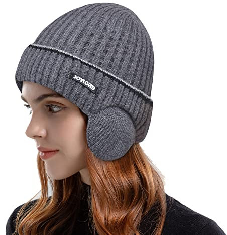 generisch Faltbarer handgefertigter Ohrenschutz für Damen, warme Wollmütze, Baumwoll-Mütze, Strickmütze, Winddichte, kalte Schweißmütze Mütze Traktor Junge (B, One Size)