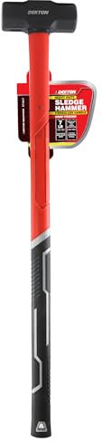 Dekton 7lb Sledge Hammer with Fiberglass Shaft-Heavy Duty Demolition Tool for Breaking, Driving, Splitting| Durable| High-Impact Hammer for Construction, Home Improvement| Ergonomic Handle for Control