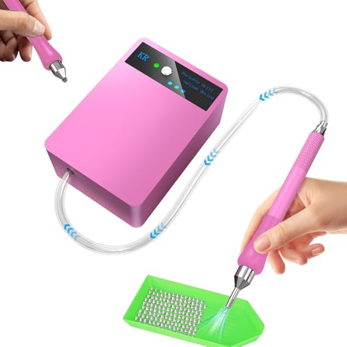 Electric Diamond Painting Pen, Vacuum Diamond Paint Pen with 3 Adjustable Suction Level, Diamond Art Accessories Tools, Long-Lasting and Stable