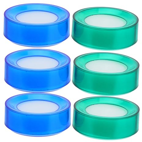 Parliky 6 pezzi Spugna Umidificatore Dita Morbida Senza Odore per Contare Denaro e Ufficio Dispositivo Bagnadita Facile da Usare con Punta Morbida Colori Casuali Colore Colore Casuale
