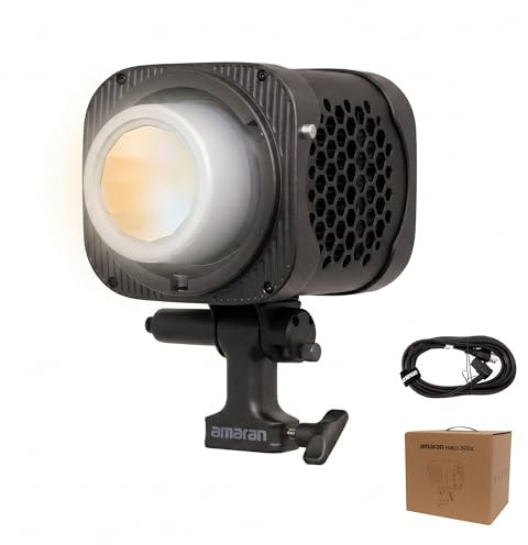 Amaran Halo 300x 305W COB LED Luce Video Bicolore | 16200 Lux @1m CRI96+ TLCI97+ | NFC App DMX | Attacco Bowens | Studio Livestream