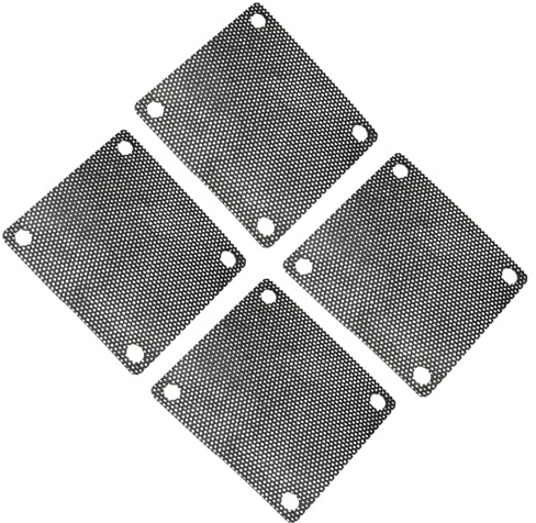 Kemcatui PC fläkt dammfilter, 50 mm x 50 mm, svart, 10 st | PVC-nätskärm, överlägset dammskydd, för datorfodral, för kylfläkt, för högtalargrillar