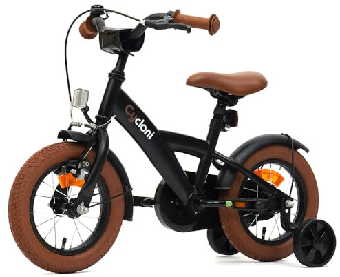 Cycloni Vélo Enfant 14 Pouces Garçon - Noir - 3-5 Ans