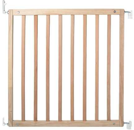 Safetots Simply Secure Wooden Stair Gate, Natural, 72cm - 79cm, Screw Fit