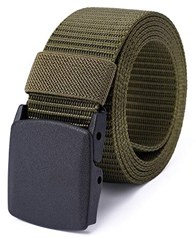 Mile High Life | Nylon Web Belt | Outdoor Military Belt | TSA Safe Buckle Plastic/Metal