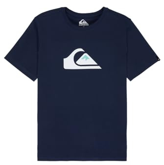 Quiksilver Boys Comp Logo Yth T-Shirt, Navy Blazer, 16 Years EU