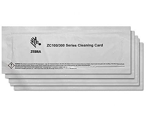 5 x Reinigungskarte für Zebra ZC100 ZC300 ZC350 [ 105999-311 ]