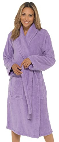 Undercover Ladies Towelling Robe LN566 Lilac 20-22
