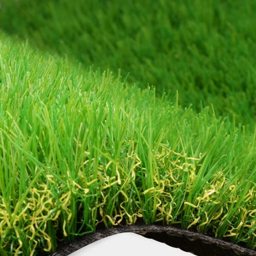Artificial Lawn Grass Turf, Realistic Fake Grass Rug Mat, Indoor Outdoor Synthetic Grass Lawn for Dog Pet Patio Landscape Garden Self-draining Outdoor Carpet Rug