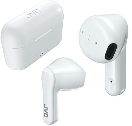 JVC Earbuds HA-A3T Headphones, HAA-3TWU (Wireless In-Ear White)