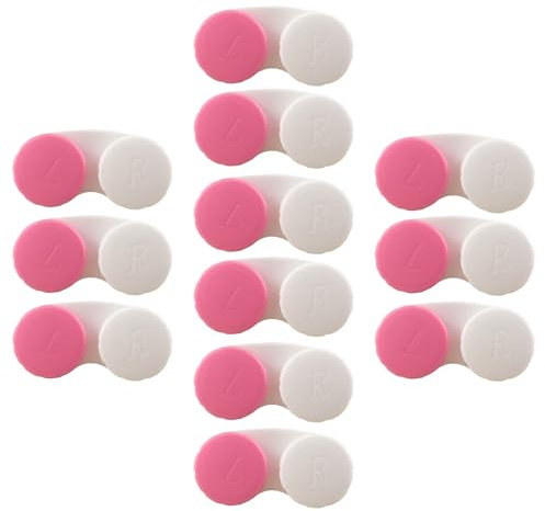 MYSUNBAR Contact Lens Containers, Pack of 6, Leak-Proof Travel Contact Lens Case Set for Home and Travel, multicoloured, Pocket organiser