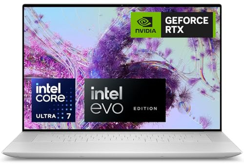 Dell XPS 16 9640-16.3 Inch FHD+ (1920 x 1200),120Hz Display, Intel Core Ultra 7 155H, NVIDIA GeForce RTX 4050, 16GB RAM, 1TB SSD, Windows 11 Pro, Fingerprint Reader, Backlit Keyboard, Silver